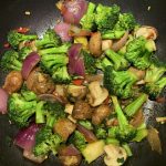broccoli and mushroom stir fry