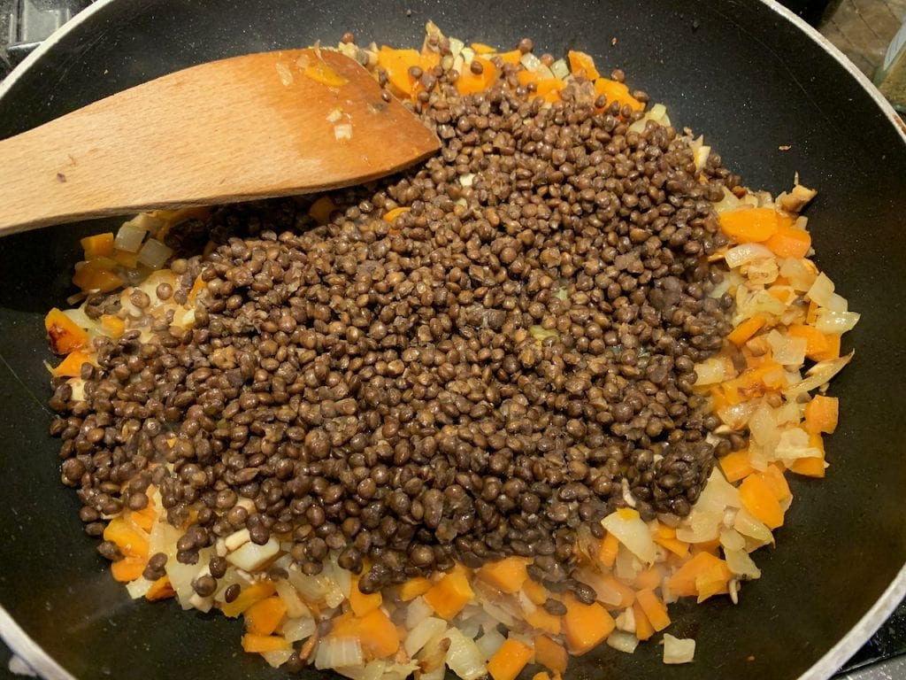 add the lentils