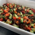 Puy lentil and fresh turmeric salad