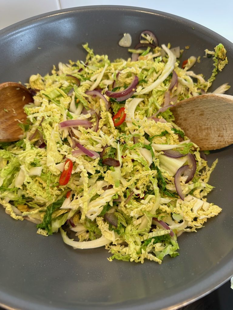 Spicy stir fry savoy cabbage - The Plant Based Dad